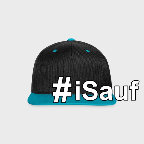Hashtag iSauf klein - Kontrast Snapback Cap