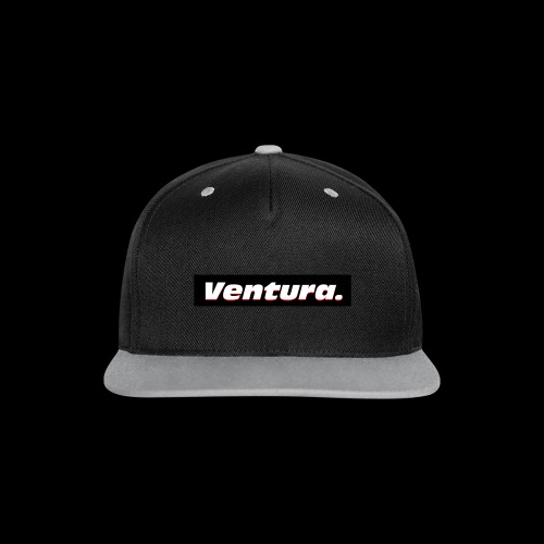 Ventura Black Logo - Contrast snapback cap