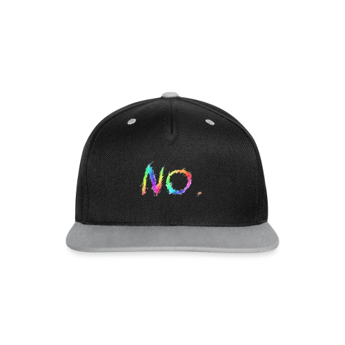 No. - Contrast snapback cap