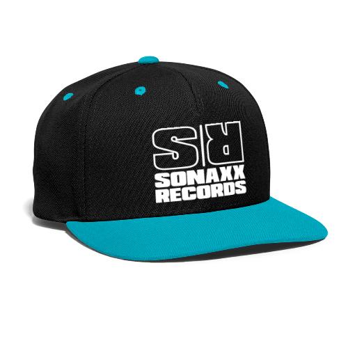 Sonaxx Records Logo weiss (quadratisch) - Kontrast Snapback Cap
