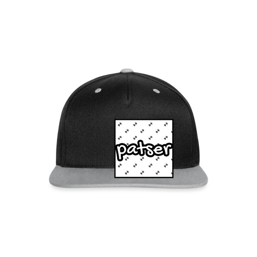 Patser - Basic Print White - Contrast snapback cap
