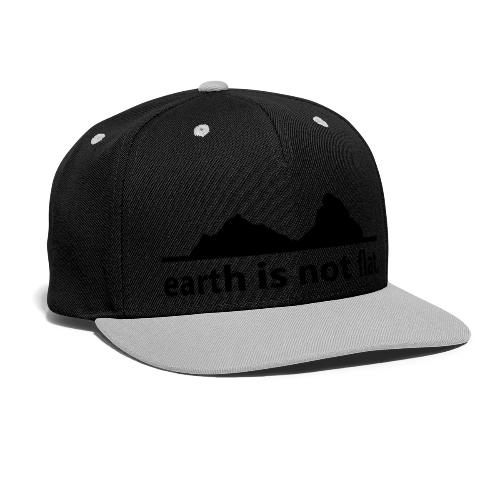 earth is not flat. - Kontrast Snapback Cap