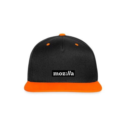 mozilla logo - Contrast Snapback Cap