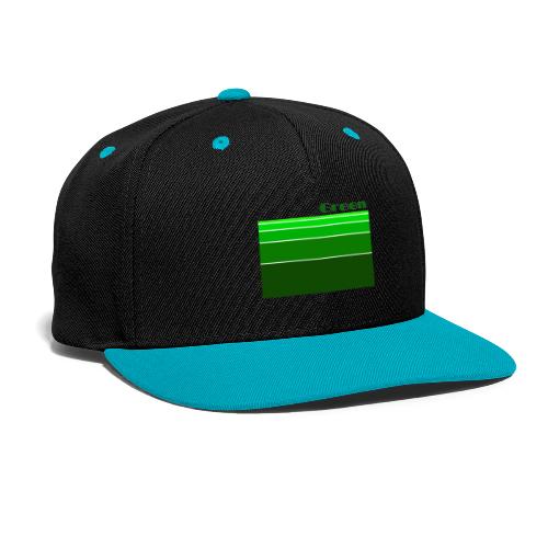 Green - Kontrast Snapback Cap