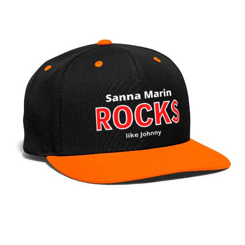 Sanna Marin Rocks like Johnny - Kontrastivärinen snapback-lippis