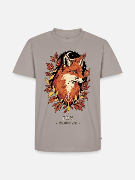 ZORRO TOTEM Einfallsreichtum - Männer Premium Bio T-Shirt - Taupe