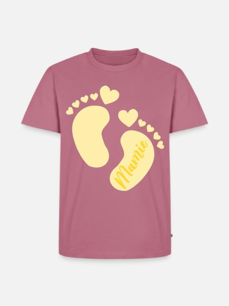 Baby Französische Oma - Männer Premium Bio T-Shirt - Mauve