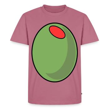 GRÜNE OLIVE PAPRIKA - Männer Premium Bio T-Shirt - Mauve - Vorne - Nico (187cm)