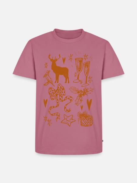 WEIHNACHTSSAMMLUNG - Männer Premium Bio T-Shirt - Mauve