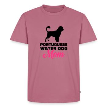 Portuguese Water Dog - Men's Premium Organic T-Shirt - mauve - Front - Nico (187cm)