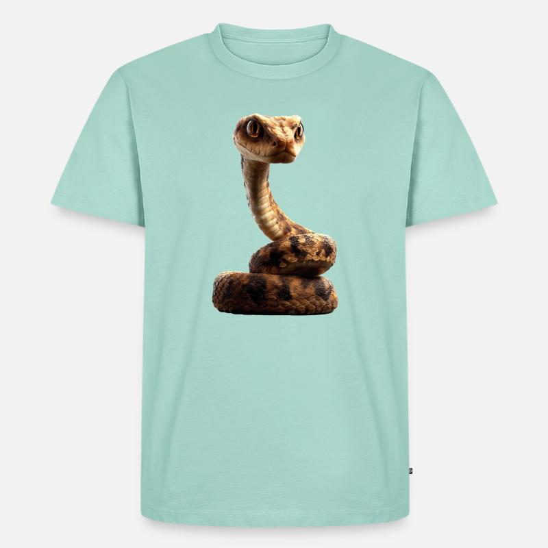 snake, python, cobra, rattlesnake, snakes - Men's Premium Organic T-Shirt - mint