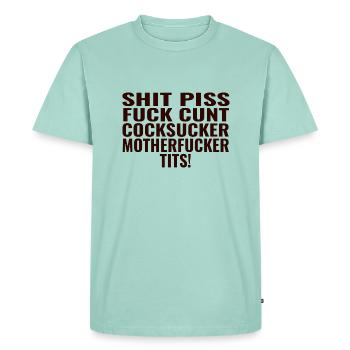 Mots interdits - T-shirt Premium bio Homme - menthe  - Devant - Nico (187cm)