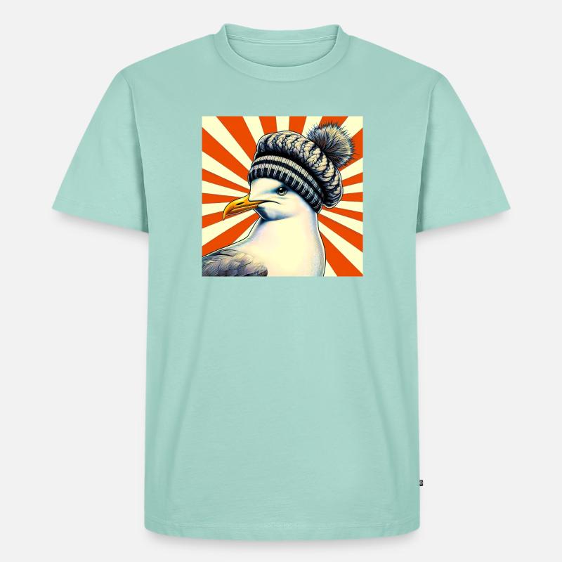 Möwe - Männer Premium Bio T-Shirt - Mint