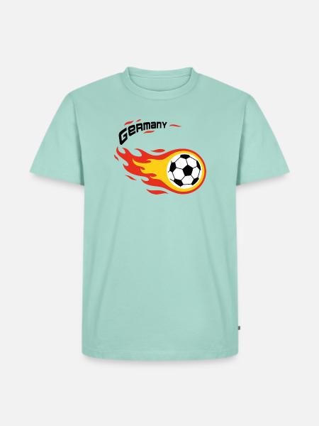 Fußball Fanshirt Deutschland Germany Komet - Männer Premium Bio T-Shirt - Mint