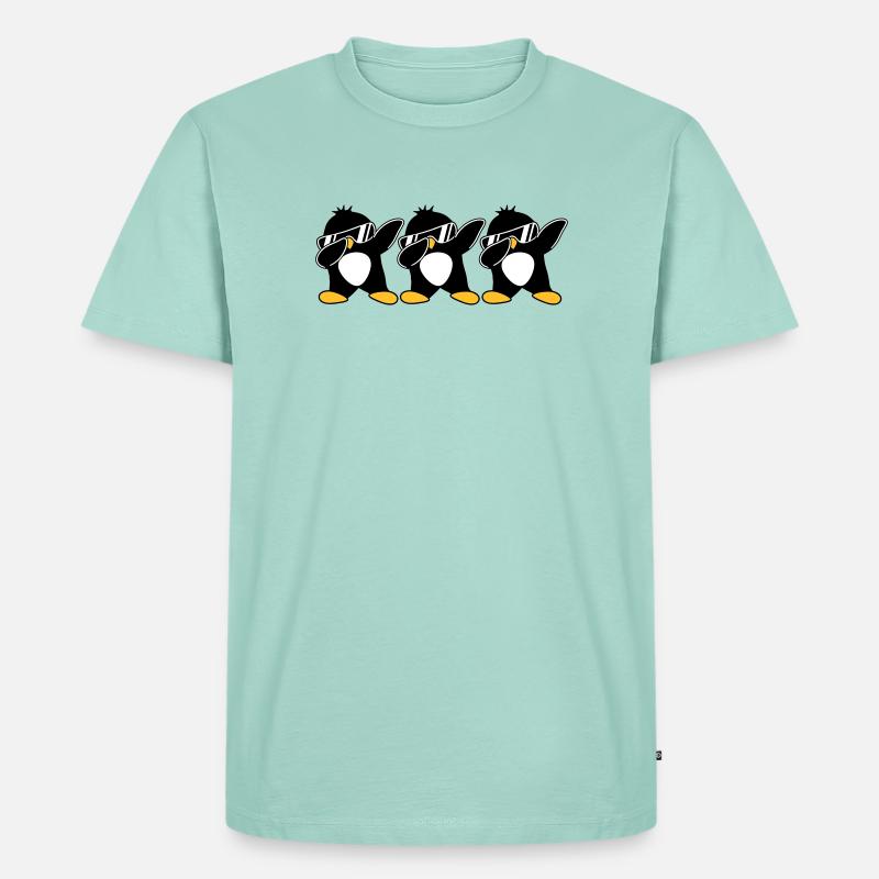 Dab Team Pinguin - Männer Premium Bio T-Shirt - Mint 