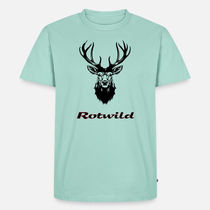 Rotwild - Männer Premium Bio T-Shirt - Mint 