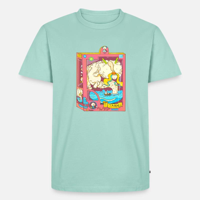 Der Drache und das Boot - Männer Premium Bio T-Shirt - Mint 