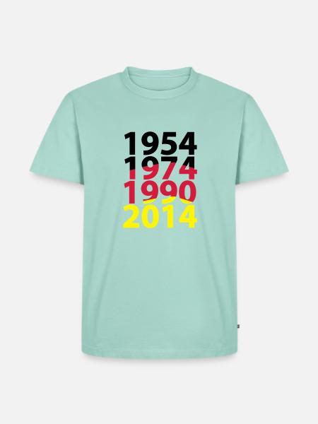 Fussball Deutschland - Männer Premium Bio T-Shirt - Mint
