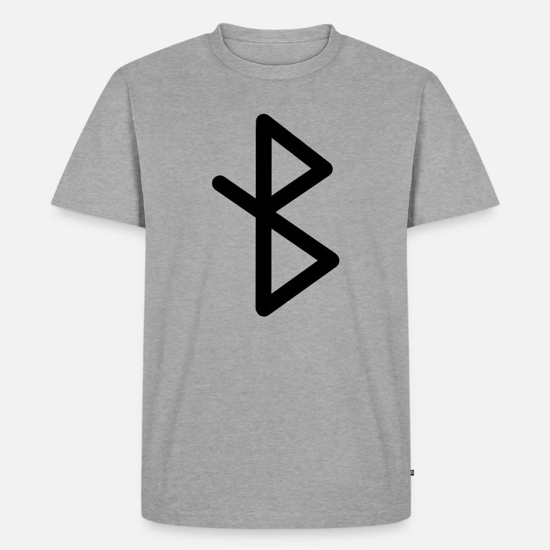 Heilung Wikingerrunen HEILUNG - Männer Premium Bio T-Shirt - Grau meliert