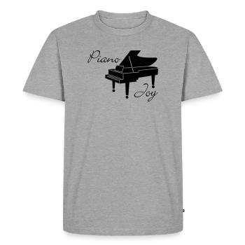 Piano Joy - T-shirt Premium bio Homme - gris chiné - Devant - Nico (187cm)