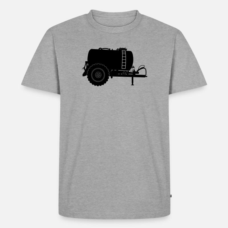 Machine d’élevage de citernes vautours - T-shirt Premium bio Homme - gris chiné