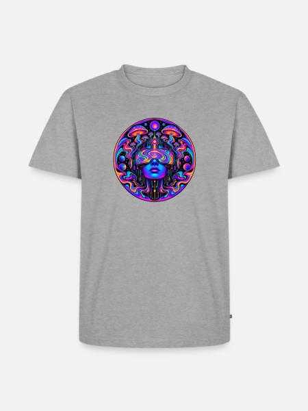 Cyberpunk - Männer Premium Bio T-Shirt - Grau meliert