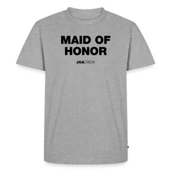 JGA: Maid of Honor (maid of honor) - Men's Premium Organic T-Shirt - heather grey - Front - Nico (187cm)
