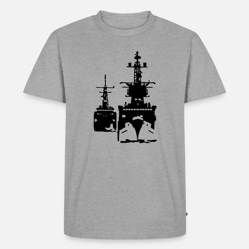 Zerstörer - Männer Premium Bio T-Shirt - Grau meliert