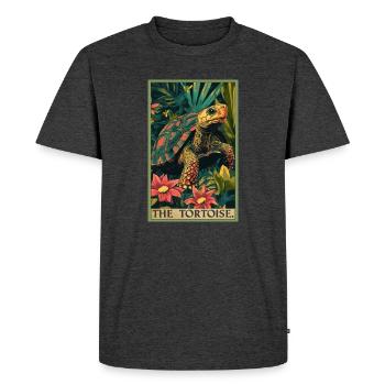 Tortoises Tortoise - Men's Premium Organic T-Shirt - heather anthracite - Front - Nico (187cm)