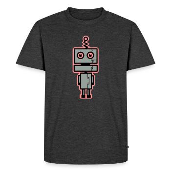 BETA - T-shirt Premium bio Homme - anthracite chiné - Devant - Nico (187cm)