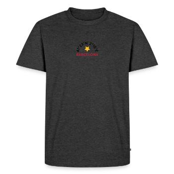 Barcelone - T-shirt Premium bio Homme - anthracite chiné - Devant - Nico (187cm)