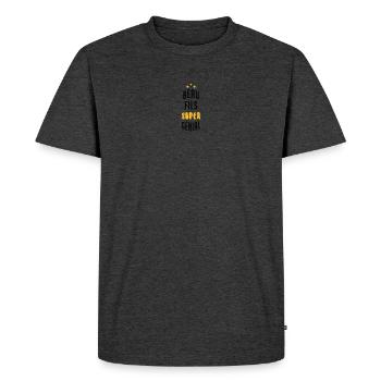 Beau Fils - Beau-Fils - Famille - Mariage - Tshirt - Men's Premium Organic T-Shirt - heather anthracite - Front - Nico (187cm)