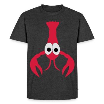 homard - T-shirt Premium bio Homme - anthracite chiné - Devant - Nico (187cm)