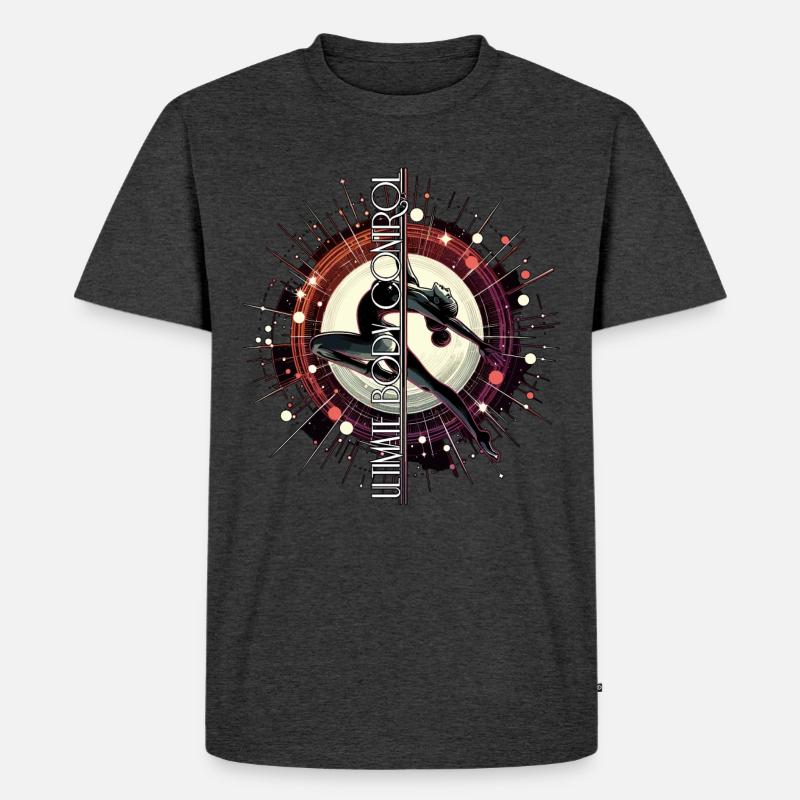 Pole Dance ultimative Körperkontrolle Geschenk - Männer Premium Bio T-Shirt - Anthrazit meliert