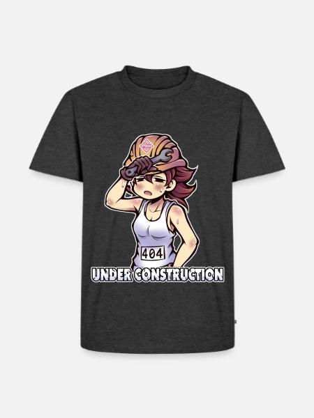 Under Construction - 404 - Men's Premium Organic T-Shirt - heather anthracite