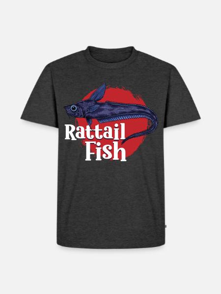 Tiefsee Monster - Tiefsee-Rasselzahnfisch - Männer Premium Bio T-Shirt - Anthrazit meliert