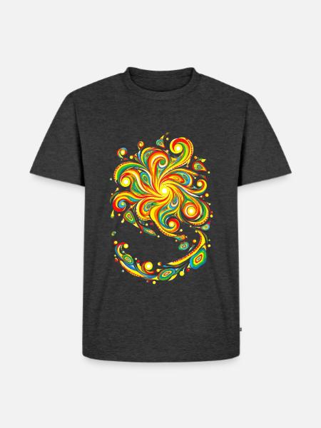 Arka - Männer Premium Bio T-Shirt - Anthrazit meliert