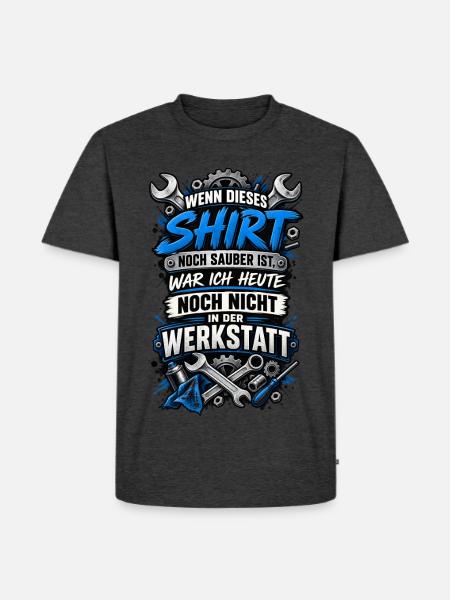 Werkstatt Schrauber - Männer Premium Bio T-Shirt - Anthrazit meliert