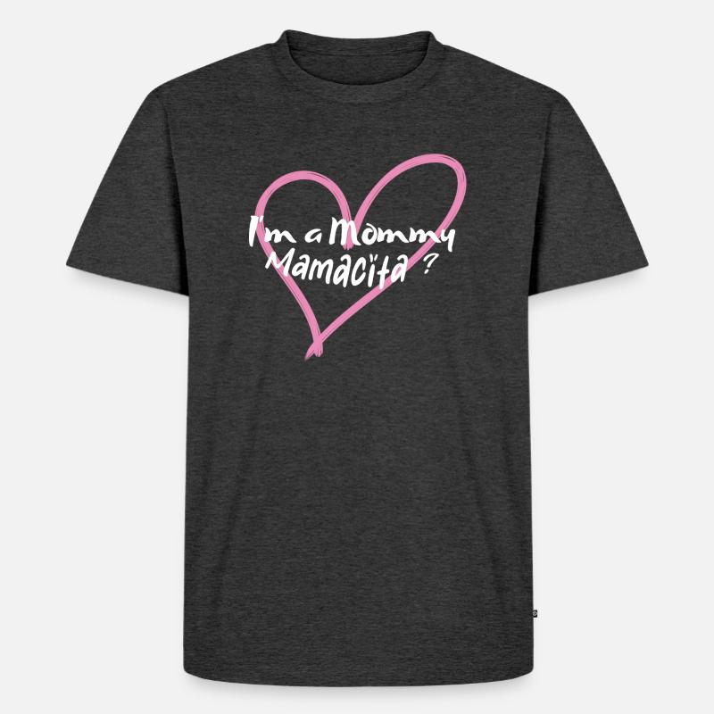 Mama oder Mamacita? - Männer Premium Bio T-Shirt - Anthrazit meliert