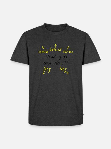 You can do it Dad - Men's Premium Organic T-Shirt - heather anthracite