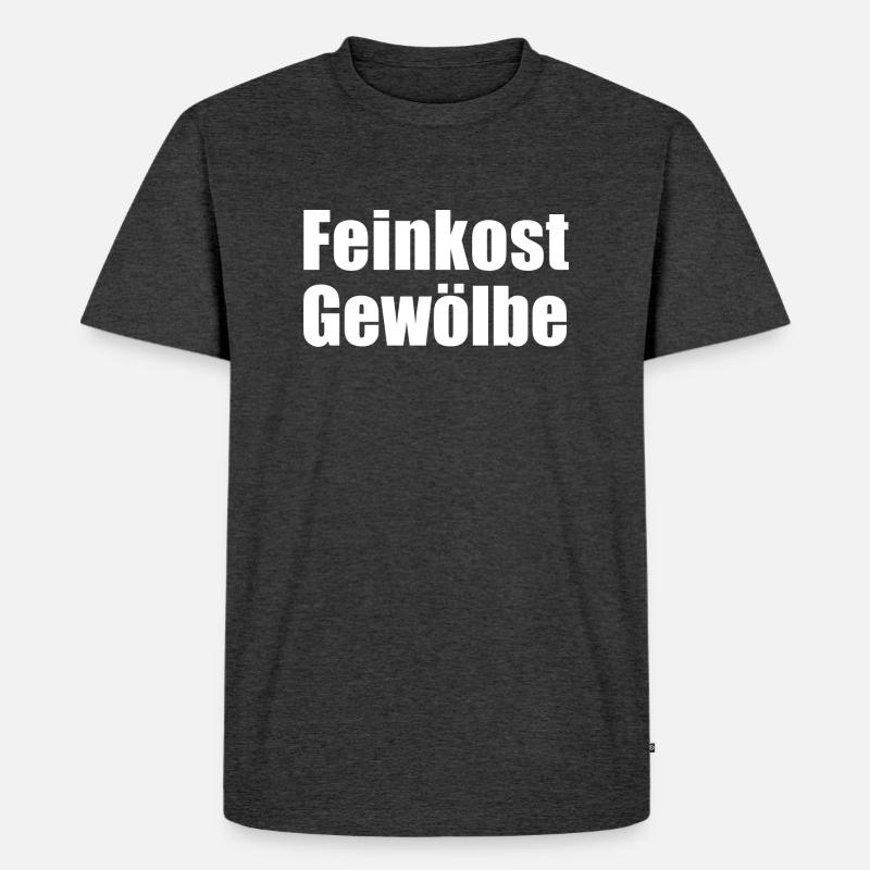 Feinkostgewölbe - Männer Premium Bio T-Shirt - Anthrazit meliert