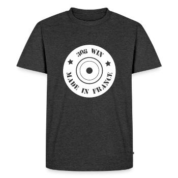 Cartridge Cartridge Shell 308win - Weapons and Ammunition - Men's Premium Organic T-Shirt - heather anthracite - Front - Nico (187cm)