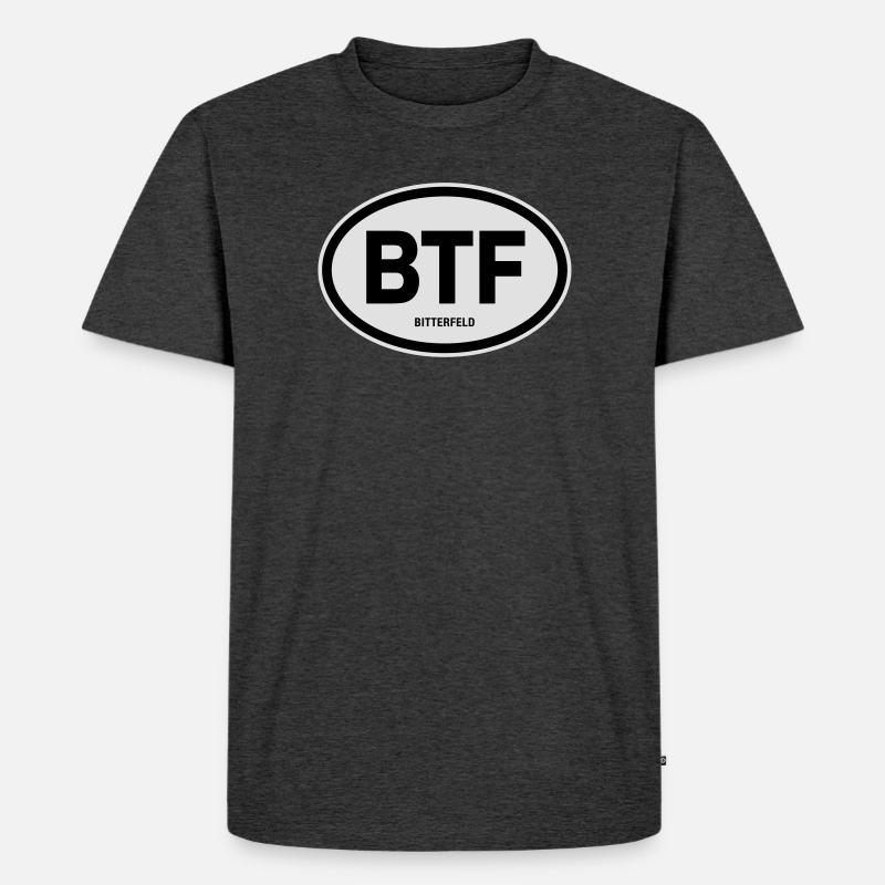 BTF Bitterfeld - Männer Premium Bio T-Shirt - Anthrazit meliert