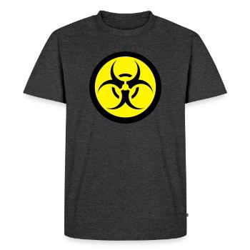 Biohazard - T-shirt Premium bio Homme - anthracite chiné - Devant - Nico (187cm)
