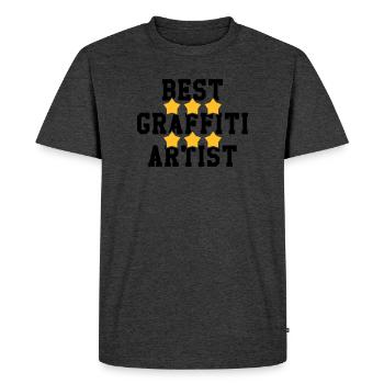 Graffiti / Tag / Writer / Street Art - T-shirt Premium bio Homme - anthracite chiné - Devant - Nico (187cm)