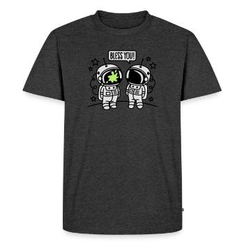Bless you! - Men's Premium Organic T-Shirt - heather anthracite - Front - Nico (187cm)