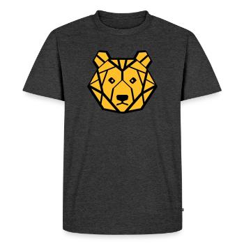 ours - T-shirt Premium bio Homme - anthracite chiné - Devant - Nico (187cm)