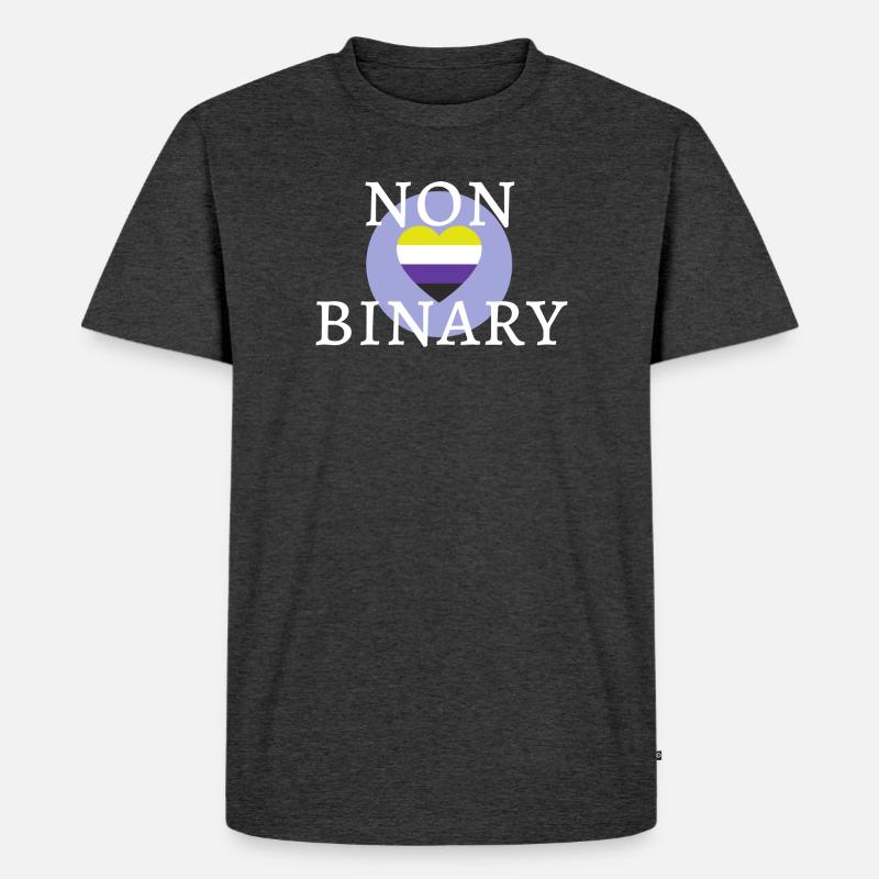 Geschlechtsneutral JA! - Männer Premium Bio T-Shirt - Anthrazit meliert