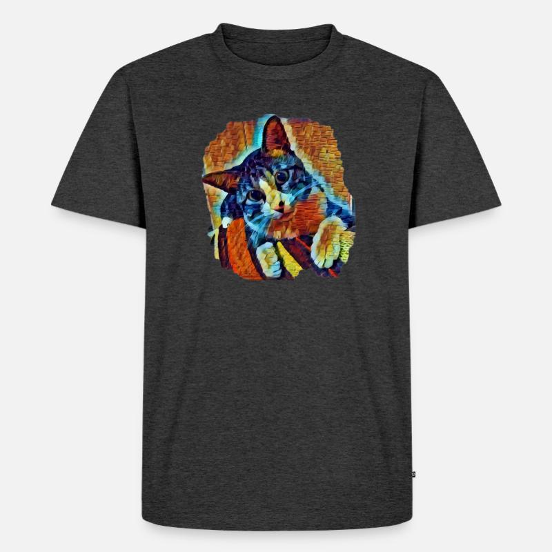 Lukas - Männer Premium Bio T-Shirt - Anthrazit meliert