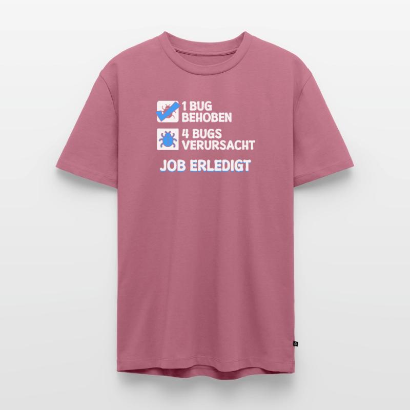 Developer Coden Skripting Bugs Debug Bugfixing Männer Premium Bio T-Shirt